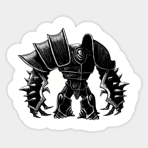 Iron Golem Sticker by JHillos